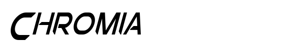 Chromia font preview